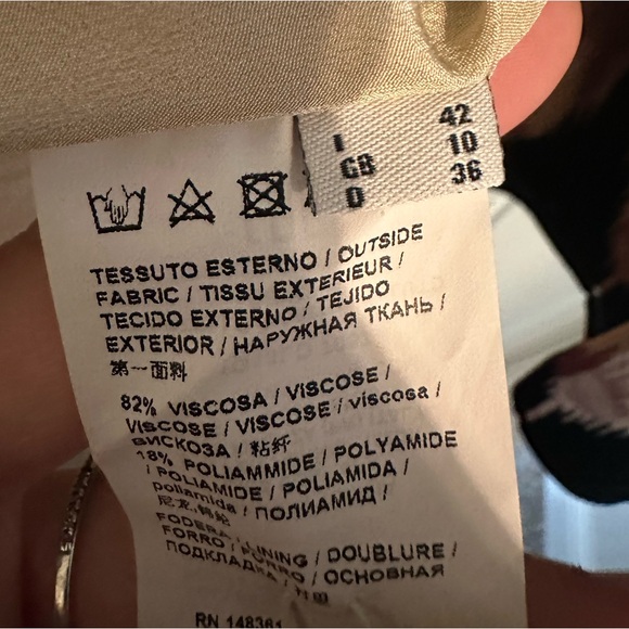 Pinko Velvet Flocked Abstract Mini Wrap Dress EUC - Picture 9 of 11